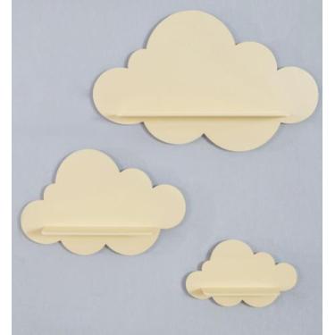 Imagem de Trio De Nichos Modelo Nuvem Em Mdf Quarto De Bebê - Prateleira - Lalu 