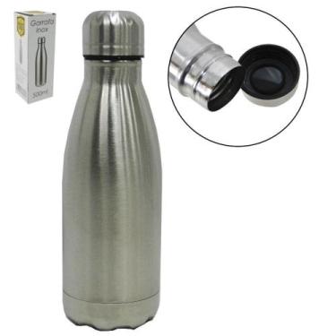 Imagem de Garrafa / squeeze de inox com tampa 500ml na caixa - GOLDEN RIO