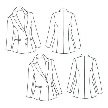 Imagem de Kit 2 moldes de costura blazers by Marlene Mukai - EDITORA CLUBE DA CO