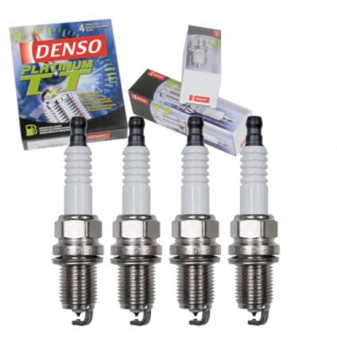 Imagem de 4 velas de ignição DENSO Platinum TT compatíveis com Honda Fit 1.5L L4 2007-2010