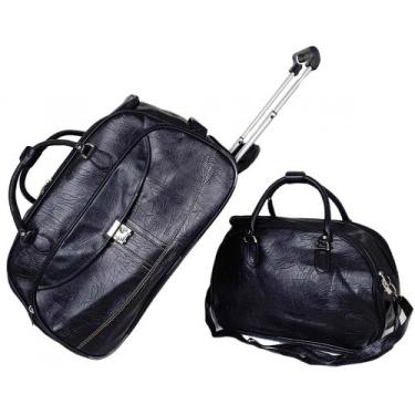 Imagem de Conjunto com Mala com Rodas e Mala de Mão - Soft - Malissima, Preto