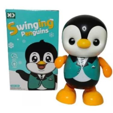 Imagem de Pinguim Dançarino Brinquedo Infantil Boneco Com Som E Luz. - fungames