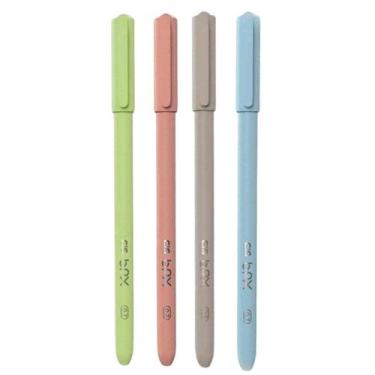 Imagem de Caneta Esferográfica 0.7mm BPX Ponta Fina Escrita Macia CiS, KIT 4 (VM