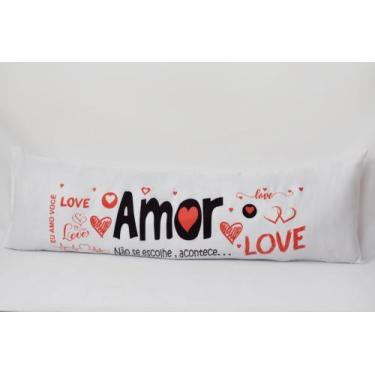 Imagem de Travesseiro de Corpo Adulto Abraço Amor Com refil Silicone - santos En