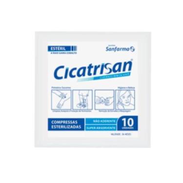 Imagem de Sanfarma Cicatrisan Compressa Gaze Não Aderente Estéril 10x3