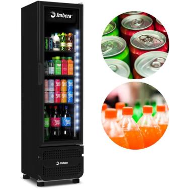 Imagem de Refrigerador Expositor Vertical 244 L Inverter Porta de Vidro Com LED Full Black VR08 Inverter Imbera