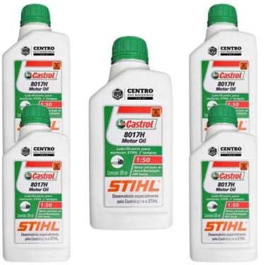 Imagem de KIT Com 5 Unidades de Óleo 2 Tempos Stihl 500ml Lubrificante Para Manu