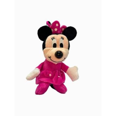 Imagem de Chaveiro de Pelúcia Mickey e Minnie Para Crianças 12cm - Sem Marca, Mi