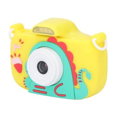Imagem de Câmera de Vídeo Digital Infantil, Câmera Fofa Portátil para Crianças Ao Ar Livre (Amarelo)