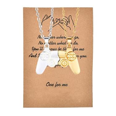 Imagem de Colar com controle magnético de jogo para casais, pingente de alça de console para melhores amigos, amizade, presentes de dia dos namorados, joias para ele e para ela, melhores amigos, Metal, Liga metálica.