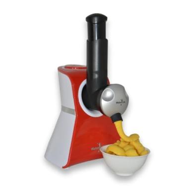 Imagem de Máquina de Sorvete 7em 1 Alternativa Vegana Para Sorvete Fatiador de Alimentos Ralador Queijo legumes Cortador 110v Vermelho Water Life