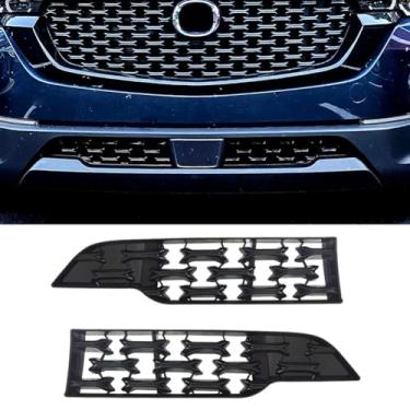 Imagem de AOKIO Compatível com 2023 2024 2025 Mazda Cx50 Acessórios Inserções de Grade Frontal Protetor de Grade de Para-Choque Moldagem de Acabamento (Preto Brilhante Não para Cx5)
