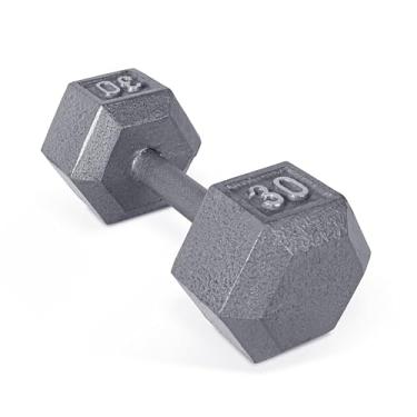 Imagem de CAP Barbell Haltere hexagonal de ferro fundido, único, 13,6 kg