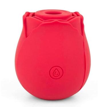 Imagem de Vibrador Silicone vibradoris feminino, Vibrador Flor Rosa Ponta Dupla Função Sugador e Aquecimento vibradoris feminino sexual