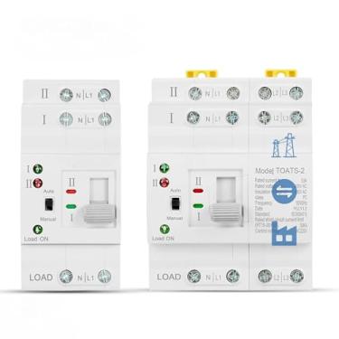 Imagem de DISJUNTOR DE TRANFERÊNCIA AUTOMÁTICO DE TENSÃO DE 2 POLOS, COM TENSÃO DE TRABALHO DE 85VCA A 220VCA, COM CORRENTE NOMINAL DE 6AMP. A 63 AMPERES, COM MONTAGEM EM TRILHO DIN.