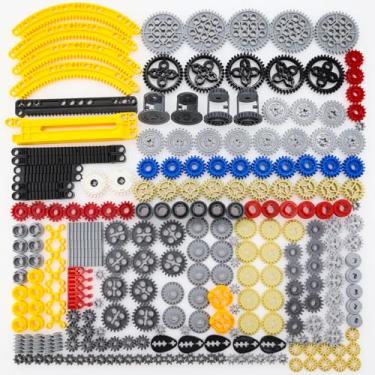 Imagem de BrickBounty 235 Pcs Technical-Part Compatible with Technic Building Block Set, Gears axles Beams turbines Pulleys and pins, MOC Replacement Kit for Technical Building Blocks