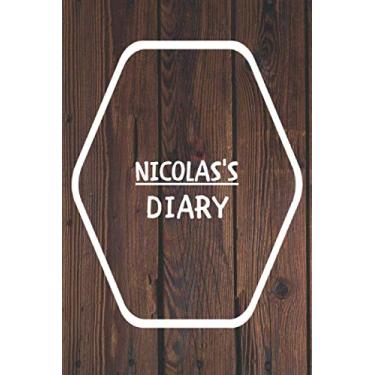 Imagem de Nicolas's Diary: Wood Background Diary/Notebook/Journal School Gift for Nicolas/Diary/Unique Greeting Card Alternative