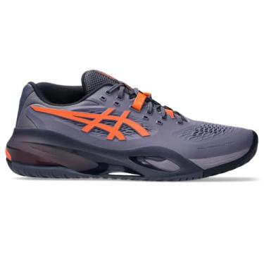 Imagem de ASICS Tênis masculino Gel-Resolution X, Roxo acinzentado/laranja nova, 43