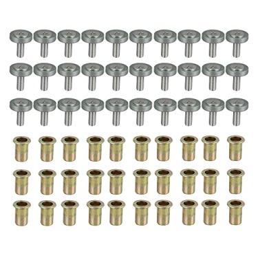 Imagem de Motoforti Kit de porcas de rebite para para-choque M6 de titânio com 30 peças