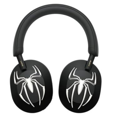 Imagem de MORWLAT Acessórios de metal aranha para Sony WH-1000XM5/Sony WH-CH720N/B/Sony WH1000XM4/S, acessórios de fone de ouvido modernos para homens e mulheres