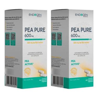 Imagem de Kit 2 Pea Pure 600mg Palmitoiletanolamida 60 Caps Veg Endogen