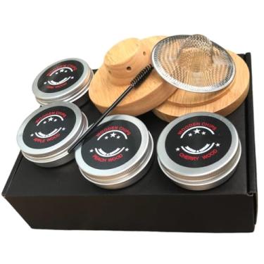 Imagem de Defumador Profissional Para Drinks e Coquetéis Com Lascas Madeira Lenha NilosDecor