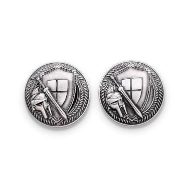 Imagem de Norse Foundry Class Coins Fighter Metal Tokens Set - 10 Class Miniature 25mm in size, for TTRPGs. Perfect for RPG enthusiasts, spanning board games, playing cards, dice, and TCGs