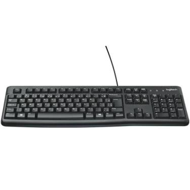 Imagem de Teclado Logitech K120 Com Fio, USB, ABNT2, Preto