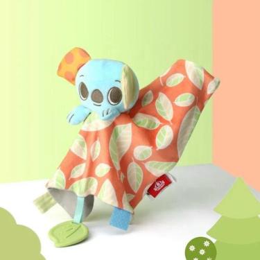 Imagem de Naninha de Pelúcia com Chocalho e Mordedor para Bebê - KIDIAN