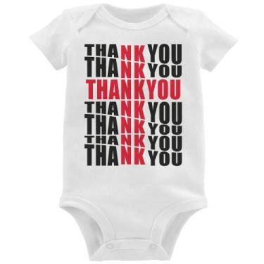 Imagem de Body Bebê Thank You Cruz - Foca na Moda, Branco, GG