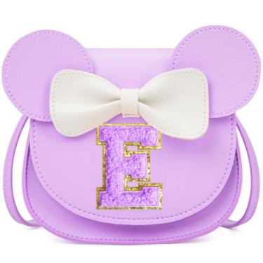 Imagem de OYLOLA Presentes de aniversário para meninas de 3, 4, 5, 6, 7 e 8 anos, bolsa infantil para meninas pequenas, presente para meninas, Roxa