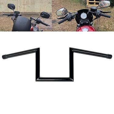 Imagem de WLZW Universal Drag Bars 8 Rise 1" Zee Zed Ape Hanger Z-Bar Guidão Adequado Para Harley Sportster 883 1200 Honda Yamaha Suzuki Kawasaki Triumph A Maioria Dos Chopper Cruisers Bobber Bike Cafe Racer