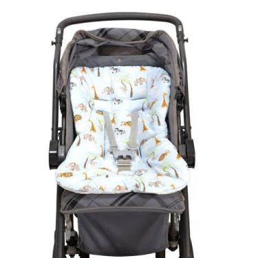 Imagem de Capa para Carrinho de Bebe - Laura Baby, Safari Azul