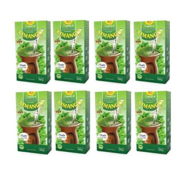 Imagem de 8 Erva Mate Chimarrão XIMANGO MENTA COMPOSTA Sem Glúten 500g