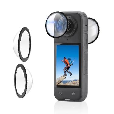 Imagem de Flymile Protetor de lente X4 Premium para Insta360 X4, protetor de lente de vidro temperado de alta transparência para câmera Insta360 X4, acessórios antiarranhões
