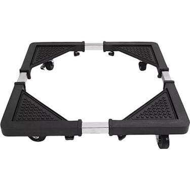 Imagem de Suporte De Geladeira / Maquina De Lavar E Fogão Inox Com Rodinhas - Ba