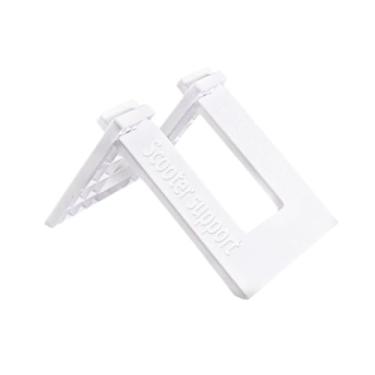 Imagem de oshhni Rack de estacionamento de bicicleta de equilíbrio infantil, suporte de bicicleta de 10 a 12 polegadas, destacável, economia de espaço, crianças, Branco