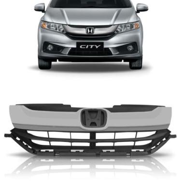 Imagem de Grade Dianteira Superior Radiador Honda City 2015 Á 2017 Cinza - SP AC