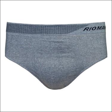 Imagem de Cueca Slip Sem Costura Del Rio Rioman Mescla M