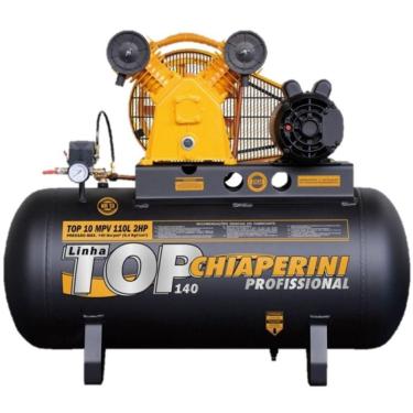 Imagem de Compressor Chiaperini Top 10 Mpv 110 Litros 140 Libras 2 Cv Monofásico