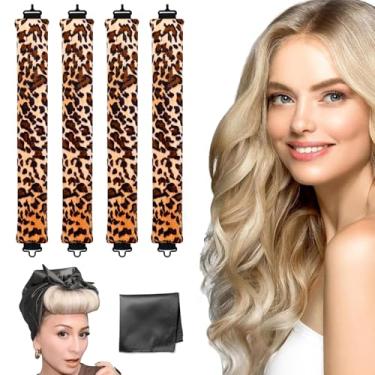 Imagem de sincewo Modelador De Cabelo Sem Calor, Hastes De Secagem Noturna Para Todos Os Tipos De Cabelo, Sem Necessidade De Calor, Saudável E Elegante, Conjunto De Modelador De Cabelo Sem Calor Jumbo Para Do