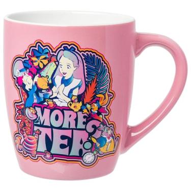 Imagem de Silver Buffalo Caneca de cerâmica curvada jumbo Alice no País das Maravilhas Drink Me 740 ml