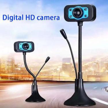 Imagem de Webcam USB HD com Visão Noturna para Computador e PC