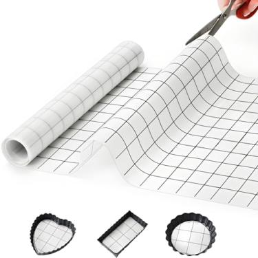 Imagem de Covzoe Rolo de silicone para assar, 30,5 cm x 2,3 m, antiaderente para pastelaria, corte livre, tapete de balcão de grau alimentício, forro de fritadeira a ar resistente ao calor para pizza, biscoito,