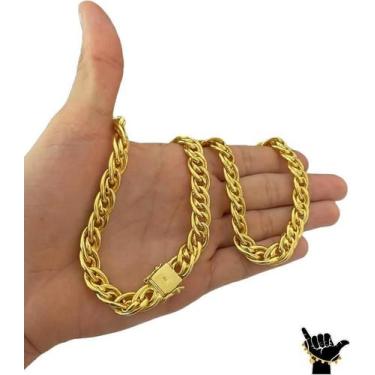 Imagem de Corrente Romana 10Mm - Banhada A Ouro 18K - Tojoia18K