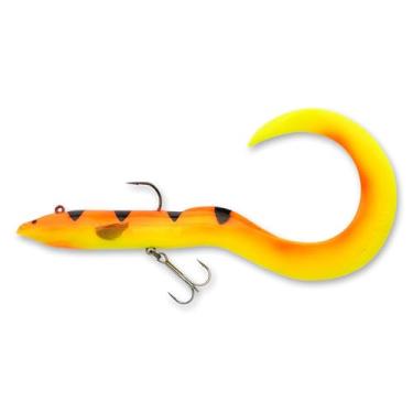 Imagem de Savage Gear Real EEL Isca de pesca pré-equipada, 3 g, ambulância dourada, contornos e movimento realistas, construção durável, configuração de gancho duplo, disponível em 3 tamanhos (20 a 40 cm)