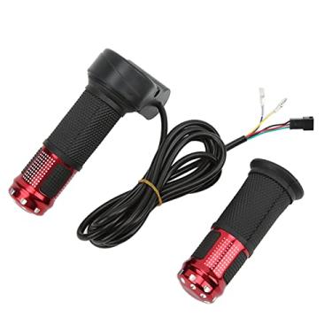 Imagem de Twist acelerador de garganta de bicicleta Bike Gripter Speed ​​Speed ​​Speed ​​para veículos elétricos Material de plástico universal 23mm Diâmetro do guidão 281g Peso (Vermelho)