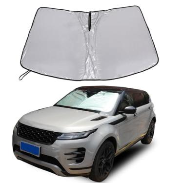 Imagem de Para-brisas compatível com Land Rover EVOQUE 2019-2025 Protetor de para-brisa frontal dobrável, bloqueia os raios UV mantém o refrigerador do seu carro A