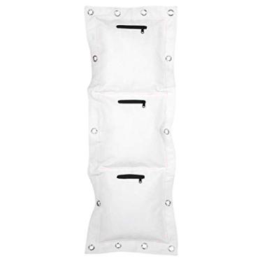 Imagem de Saco de pancada de parede, alvo de parede Wing Chun, saco de areia vazio com z¨ªper de lona de parede, box de treinamento de parede para boxe muay thai sanda(Triple BagS sand bag), Saco de pancad