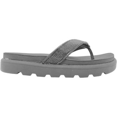 Imagem de Tamanco Feminino Papete Flatform Casual Clássico Dia a Dia com Strass Conforto Vizzano 6459.127